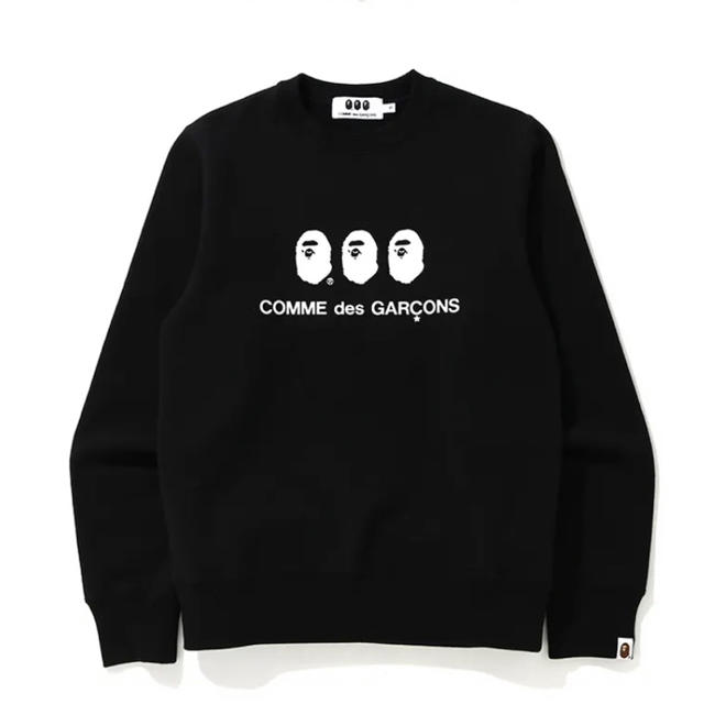 黒いサイズCDG OSAKA X BAPE CREWNECK