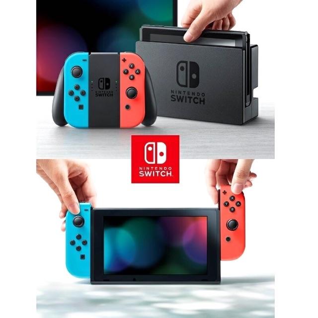 Nintendo Switch(ニンテンドースイッチ)のNintendo Switch 本体 ネオンブルー・ネオンレッド 新モデル エンタメ/ホビーのゲームソフト/ゲーム機本体(携帯用ゲーム機本体)の商品写真
