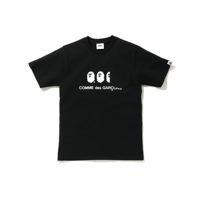 CDG OSAKA X BAPE POCKET TEE 黒と白 セット Tシャツ/カットソー(半袖/袖なし)