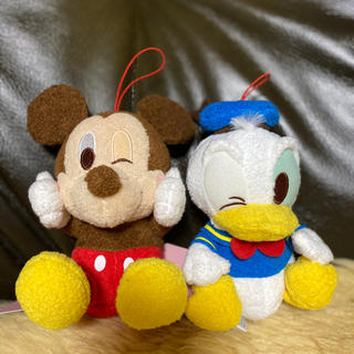 ディズニー(Disney)のミッキーマウスとドナルドダックのマスコット　ディズニー(ぬいぐるみ)