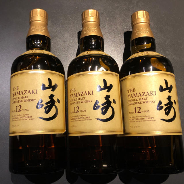 食品/飲料/酒山崎12年 700ml  3本セット 新品未開封 マイレージ付き 箱なし