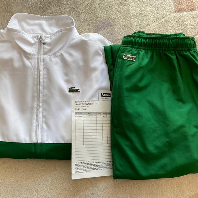 Supreme(シュプリーム)の【美品】SUPREME LACOSTE ラコステ Track セットアップ S メンズのジャケット/アウター(その他)の商品写真