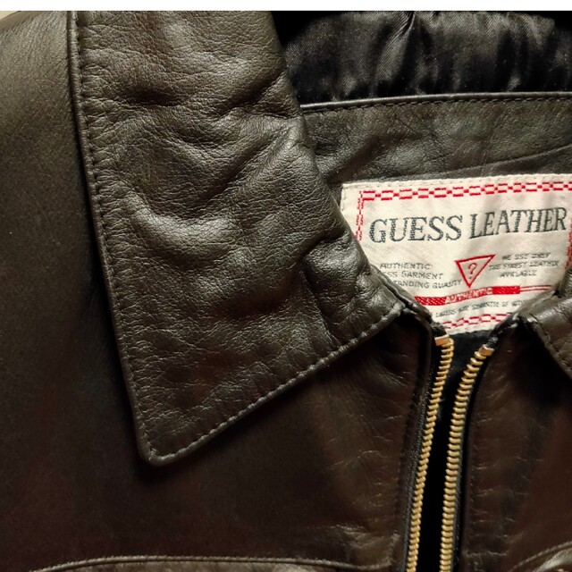 GUESS(ゲス)のGUESS レザージャケット レディース レディースのジャケット/アウター(ライダースジャケット)の商品写真