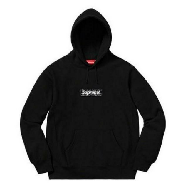 パーカーSupreme Bandana Box Logo Hooded 　M