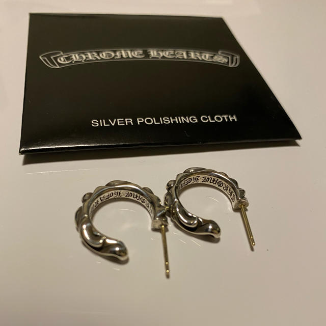 Chrome Hearts(クロムハーツ)のchromehearts スクロールフープピアス　セット メンズのアクセサリー(ピアス(両耳用))の商品写真