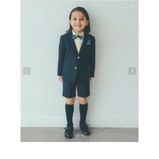 ユナイテッドアローズグリーンレーベルリラクシング(UNITED ARROWS green label relaxing)の子供　フォーマル　ジャケット　ショートパンツ　シャツ3点セット(ドレス/フォーマル)