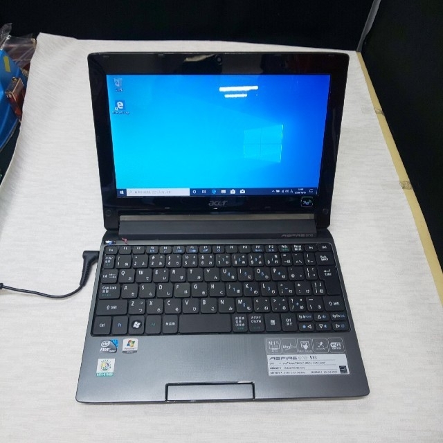 Acer(エイサー)のacer ミニノート ASPIRE ONE 533 ブラック スマホ/家電/カメラのPC/タブレット(ノートPC)の商品写真