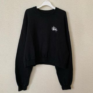 ステューシー(STUSSY)のSTUSSY クロップ丈 トレーナー スウェット(トレーナー/スウェット)