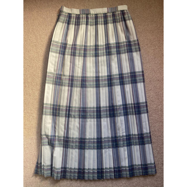 1LDK SELECT(ワンエルディーケーセレクト)のAURALEE WOOL CHECK PLEATED SKIRT レディースのスカート(ロングスカート)の商品写真