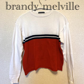 ブランディーメルビル(Brandy Melville)の【新品未使用】ボーダー　ニット　セーター(ニット/セーター)