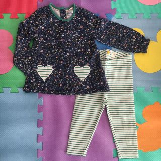 ボーデン(Boden)のboden花柄セットアップ♡86cm(シャツ/カットソー)