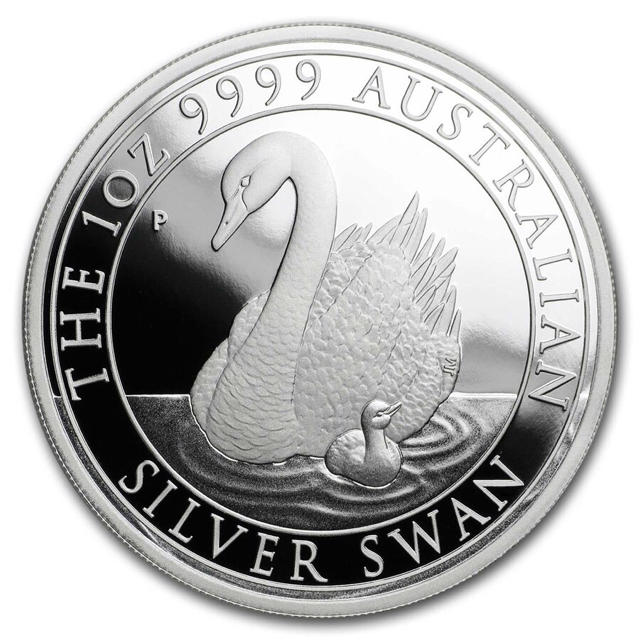 2018オーストラリアスワン プルーフ銀貨1オンス証明書ケースハコ付き新品未使用