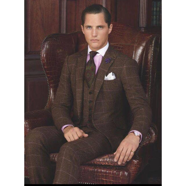 Ralph Lauren - Ralph Lauren Purple Label フランネルスーツ 38Rの