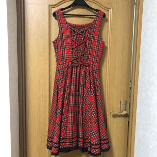 メタモルホォーゼ タータンチェック ジャンパースカート