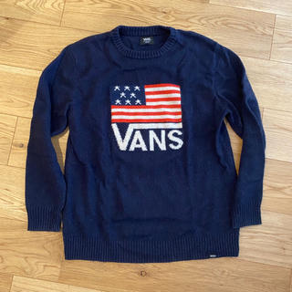 ヴァンズ(VANS)のVANS USA アメリカ国旗セーター　ネイビー(スウェット)