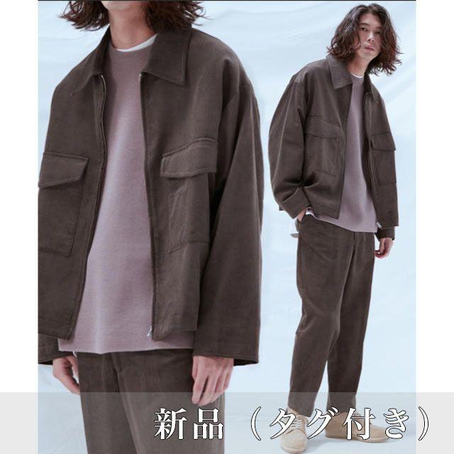 【新品】WYM LIDNM コーデュロイセットアップ（ブラウン／Sサイズ）