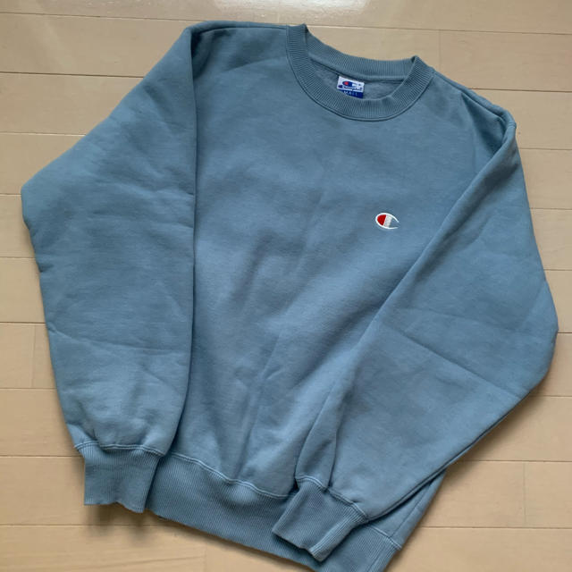 Champion(チャンピオン)の90‘s champion 刺繍ロゴ スウェット ブルー メンズのトップス(スウェット)の商品写真