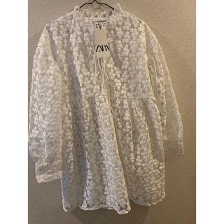 ザラ(ZARA)のZARA レースワンピース(ミニワンピース)