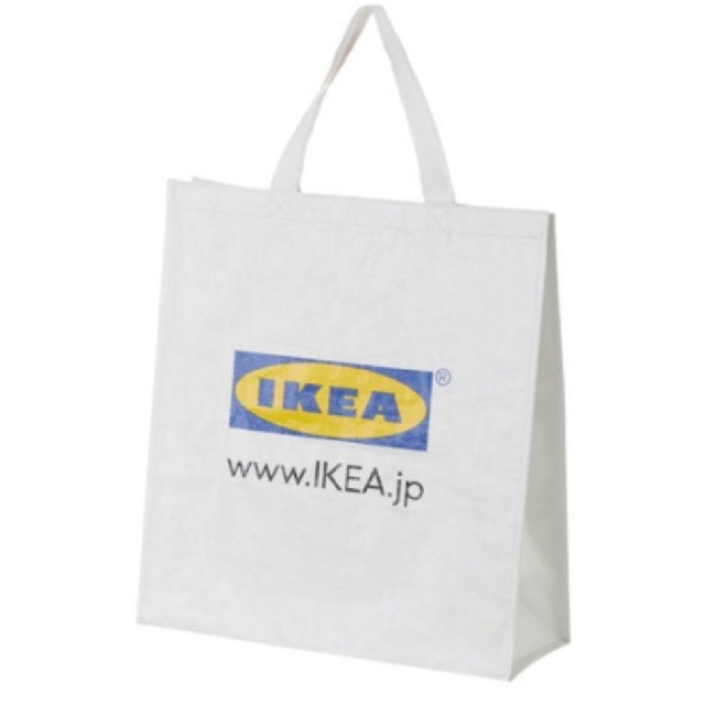 IKEA(イケア)のイケア♥️新品♥️IKEA KLAMBY クラムビー バッグ, ホワイト  2枚 メンズのバッグ(エコバッグ)の商品写真