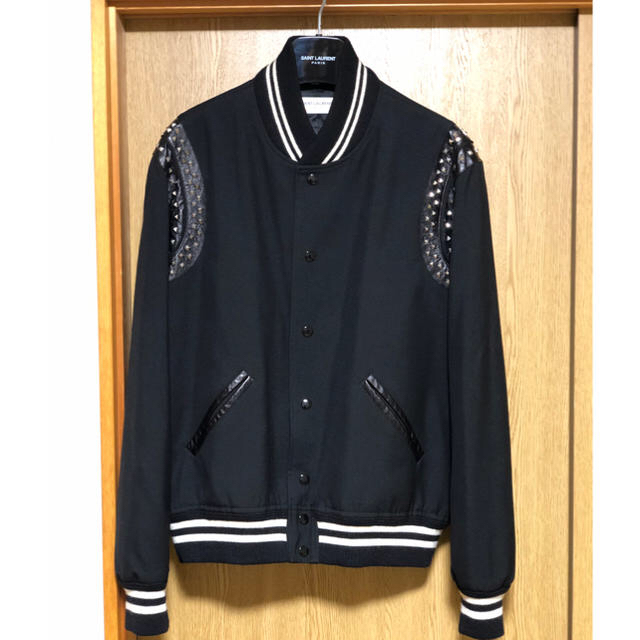 SAINT LAURENT　サンローラン　サイズ42(Sサイズ感覚)　スタジャ…裏地ナイロン100％