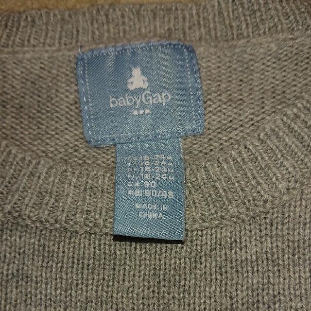 babyGAP(ベビーギャップ)の薄手ニット  サイズ90 キッズ/ベビー/マタニティのキッズ服女の子用(90cm~)(ニット)の商品写真