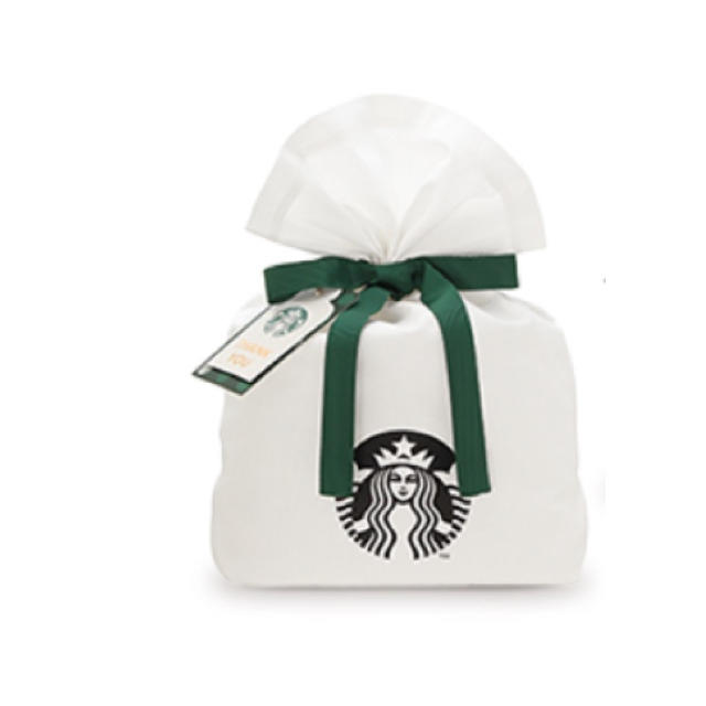 Starbucks Coffee(スターバックスコーヒー)のスターバックス ラッピング袋 巾着 コットン　3個セット その他のその他(その他)の商品写真