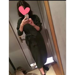 スライ(SLY)のスライ waist tie mg long ロング ニット ワンピース　タグ付き(ロングワンピース/マキシワンピース)