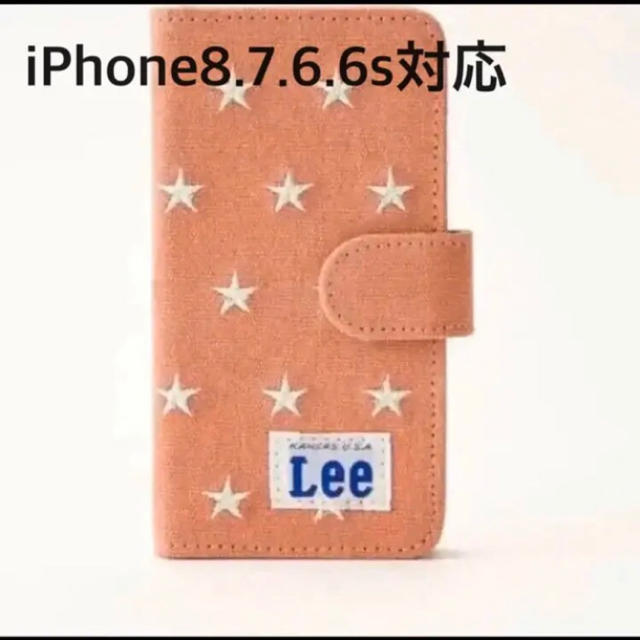 Lee(リー)のLee 手帳型 iPhoneケース ピンク スマホ/家電/カメラのスマホアクセサリー(iPhoneケース)の商品写真