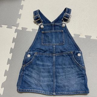 ベビーギャップ(babyGAP)のGAPデニムジャンバースカート(ワンピース)