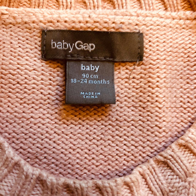 babyGAP(ベビーギャップ)のbabygap  ニット　80 キッズ/ベビー/マタニティのキッズ服女の子用(90cm~)(ニット)の商品写真