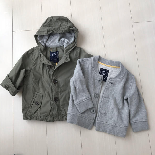 babyGAP(ベビーギャップ)の値下げ【babygap】子供 キッズ ベビー アウター サイズ80 キッズ/ベビー/マタニティのベビー服(~85cm)(ジャケット/コート)の商品写真