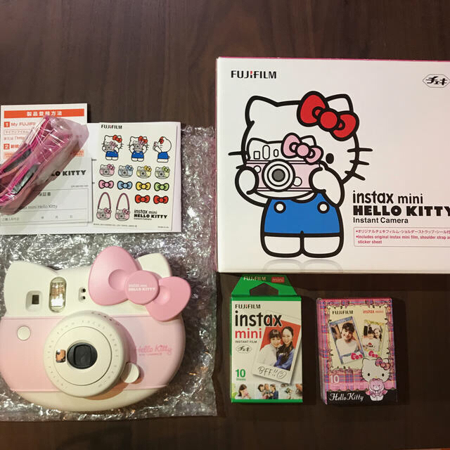 ハローキティ(ハローキティ)の【トク様専用】instax mini HELLO KITTY  スマホ/家電/カメラのカメラ(フィルムカメラ)の商品写真