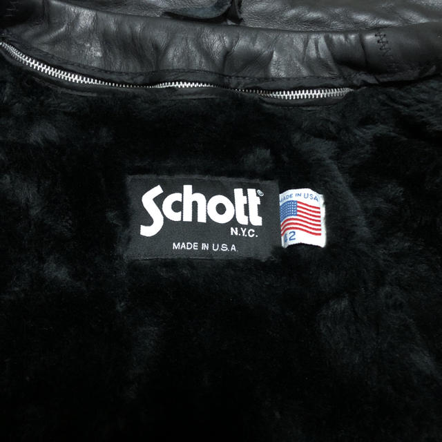 schott - 美品‼️schott立襟シングルライダース641 42インチ インナー ...