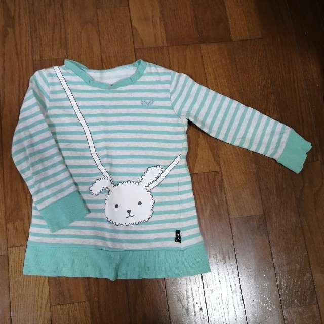 ベルメゾン(ベルメゾン)の110㎝裏起毛トレーナー キッズ/ベビー/マタニティのキッズ服女の子用(90cm~)(Tシャツ/カットソー)の商品写真