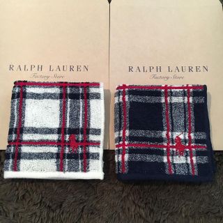 ラルフローレン(Ralph Lauren)のSALE♡ラルフローレン タオルハンカチ(ハンカチ/ポケットチーフ)