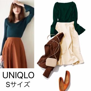 ロペピクニック(Rope' Picnic)の美品★ UNIQLO ユニクロ メリノブレンドベルスリーブセーター　長袖(ニット/セーター)