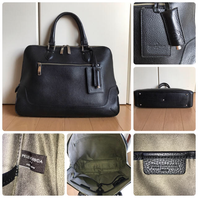 PELLE MORBIDA(ペッレ モルビダ)のペッレモルビダ PELLE MORBIDA MB045ブリーフバッグ中古ワケあり メンズのバッグ(ビジネスバッグ)の商品写真