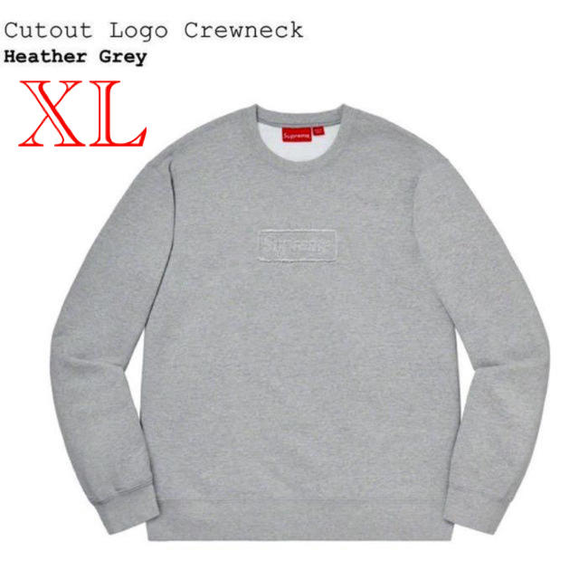 Cutout Logo Crewneck box logo supreme XL