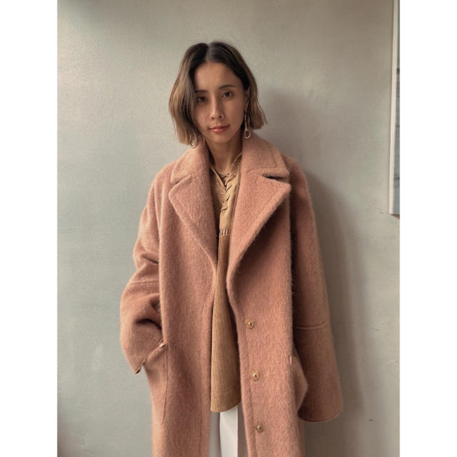 Ameri VINTAGE(アメリヴィンテージ)のBLANKET LIKE FAKE MOUTON COAT レディースのジャケット/アウター(ロングコート)の商品写真