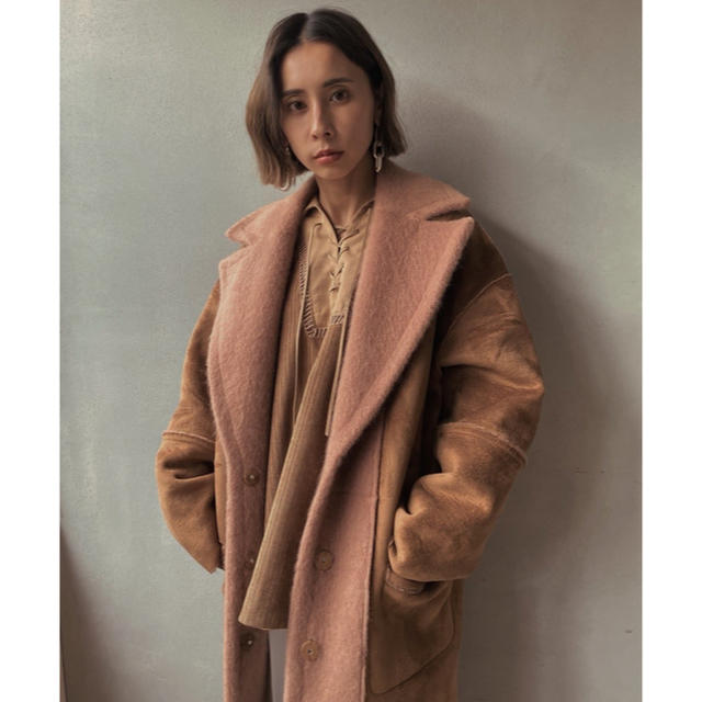 Ameri VINTAGE(アメリヴィンテージ)のBLANKET LIKE FAKE MOUTON COAT レディースのジャケット/アウター(ロングコート)の商品写真