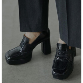 アメリヴィンテージ(Ameri VINTAGE)の完売品。ameri vintage  ローファー　ブラック Sサイズ(ローファー/革靴)