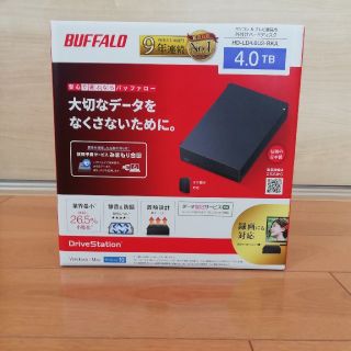 バッファロー(Buffalo)のバッファロー　4TB　HD-LD4.0U3-BKA  外付けHDD(PC周辺機器)