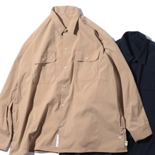 最安 beams ssz ah work shirt ベージュ