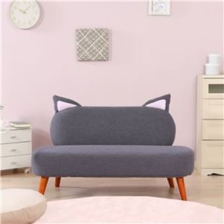 猫ソファ 2P グレー 幅124×奥行68×高さ75cm 組立品の通販 by ひー