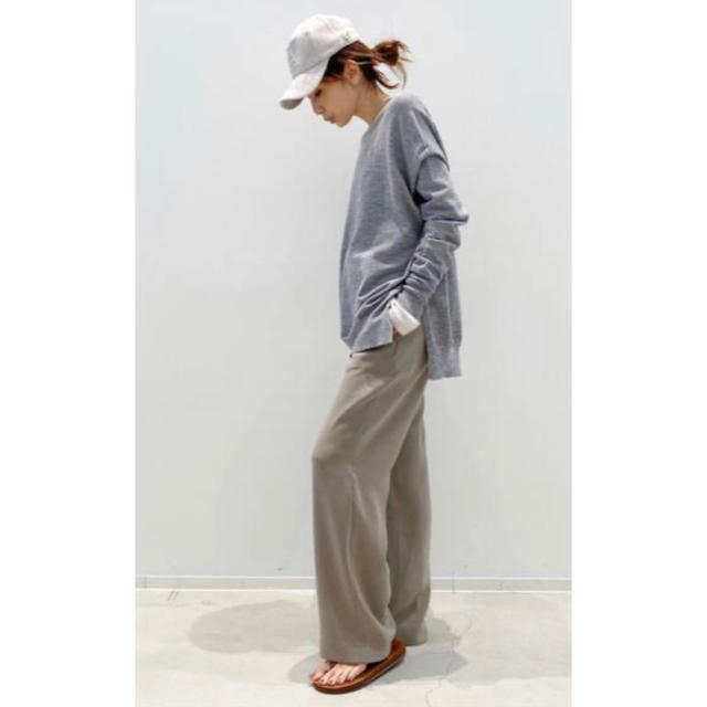 L'Appartement DEUXIEME CLASSE(アパルトモンドゥーズィエムクラス)のmoto★さま専用　未使用 side slit knit グレー レディースのトップス(ニット/セーター)の商品写真