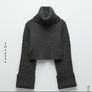 ザラ(ZARA)の【お値下げ】ZARA クロップド丈ニットセーター　S(ニット/セーター)