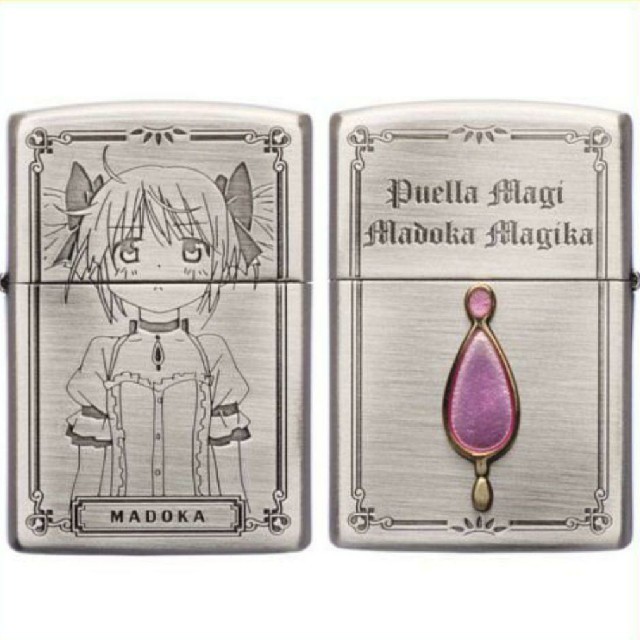 ZIPPO(ジッポー)の魔法少女まどか☆マギカ ジッポーライター 鹿目まどか メタルver. まどマギ メンズのファッション小物(タバコグッズ)の商品写真