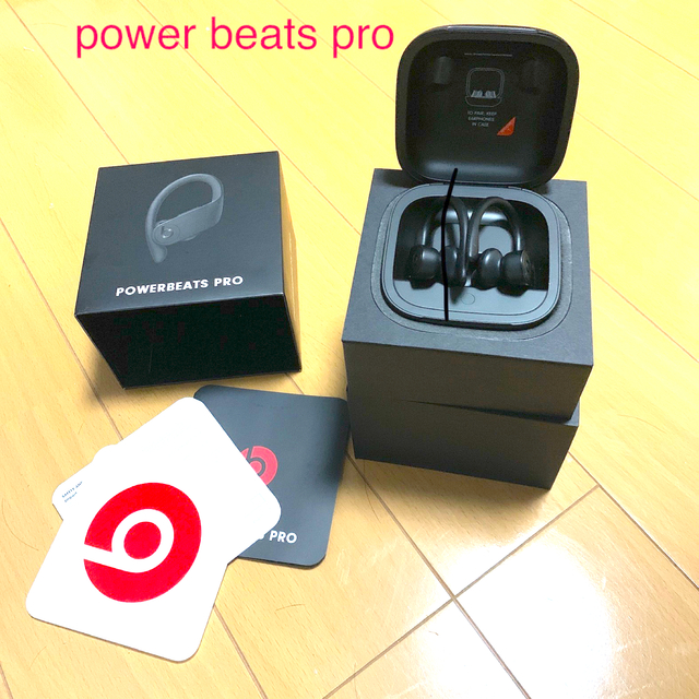 Beats by Dr Dre(ビーツバイドクタードレ)のpower beats pro ブラック スマホ/家電/カメラのオーディオ機器(ヘッドフォン/イヤフォン)の商品写真