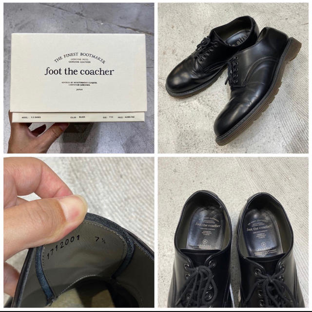 foot the coacher(フットザコーチャー)のフットザコーチャー プレーントゥ シューズ サービスシューズ サイズ 7 1/2 メンズの靴/シューズ(ドレス/ビジネス)の商品写真