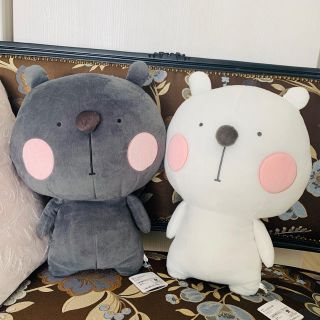 まるきゃらくたーず／めちゃでかぬいぐるみ〜しろくまくま、くろくまくま〜(ぬいぐるみ)